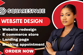 build squarespace website design or redesign squarespace, website development