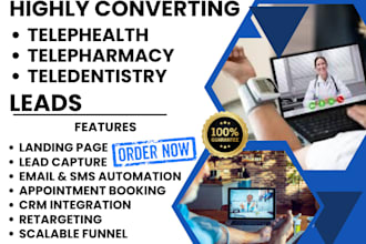 generate telehealth teledentistry and telepharmacy leads using gohighlevel