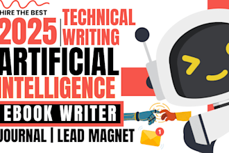 be your artificial intelligence, 6g ebook writer, journal and publish guest post