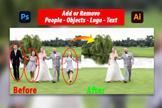 add or remove people, objects, logo, or text from images