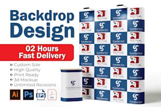 design event backdrop, exhibition stand within 2 hours