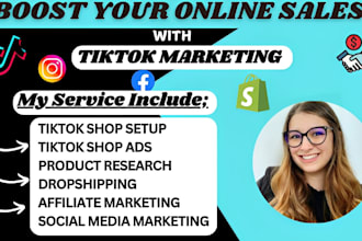 setup tiktok shop for affiliate marketing with tiktok ads for dropshipping