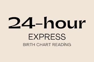 do 24 hour express delivery birth chart reading