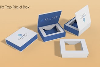 design your rigid box magnetic closure and luxury box