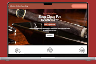 design cannabis website cigar cbd tobacco marijuana website cbd shopify store