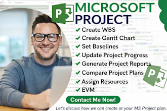 create project schedule, gantt chart and wbs in ms project