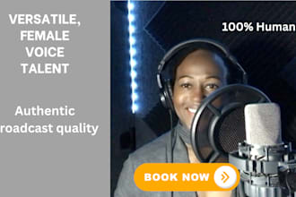 provide friendly american female voice over