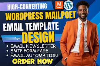 do wordpress mailpoet email newsletter automation email template design SMTP