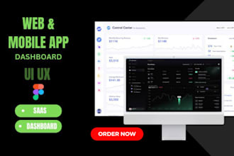 design website mobile apps, saas, dashboard, admin panal uiux in figma
