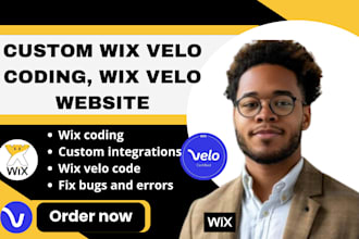 custom wix velo, wix velo code, wix studio website wix database wix velo website