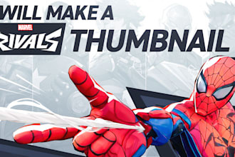 make a professional marvel rivals thumbnail