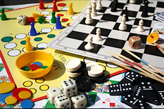 develop board game, chess game, 8 ball pool game, pool game, ludo game