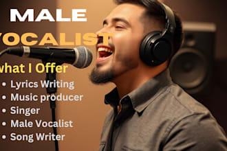 sing and produce house music country song dubstep edm deep house as male singer