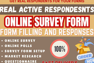 fill and conduct your online surveys with real respondents from your targeted c