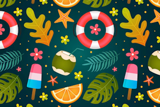 do seamless pattern design, digital design, textile design, fabric design