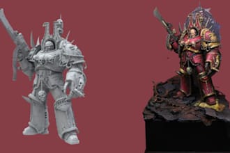 3d resin print and paint your miniature figure warhammer 40k dnd tabletop figure