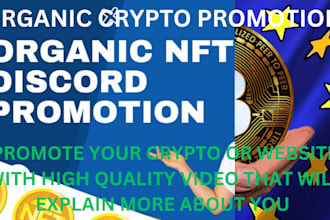 do organic crypto promotion telegram chatter token promotion crypto influencer