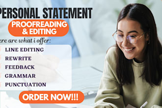 improve your personal statement, proofread and edit phd admission application