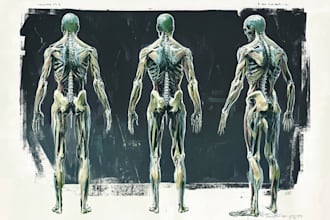 design scientific illustrations and medical figures