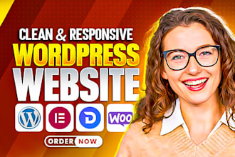 create wordpress website design, website redesign, and website development