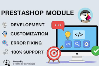 develop and customize your prestashop, ecommerce store