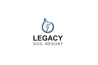 make cutting edge luxury dog resort logo