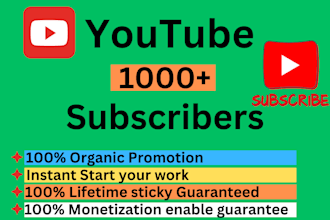 do 1k subscriber in your youtube channel organically