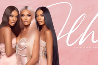design a profitable hair extension shopify store, beauty hair extension website
