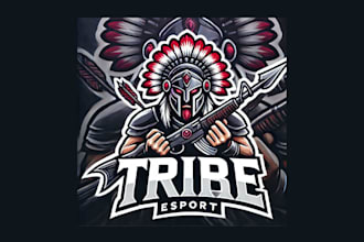 design unique tribe mascot logo with unlimited revisions