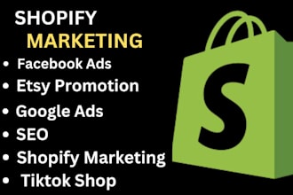 do etsy promotion, amazon promotion and shopify ebay marketing to boost traffic