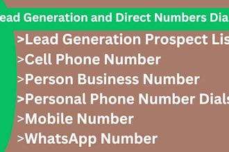 b2b lead generation, direct mobile number, cell phone number, whatsapp number