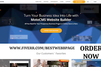 design redesign motocms website motocms maintenance, provide motocms support