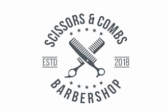 design modern barbershop logo just for you