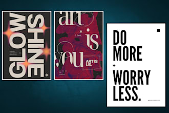 design printable typography posters