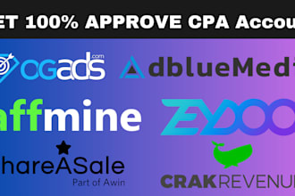 create CPA network account with your personal information
