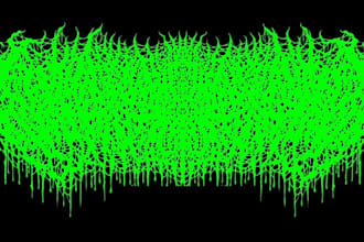 make brutal death metal, deathcore, black metal band logo