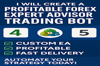 create a profitable forex expert advisor trading bot for mql4, mql5