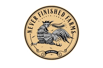 design unique fun unique farm name logo