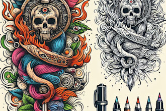 design you a cyber sigilism tattoo design