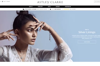 shopify jewelry website, wix jewelry website, necklaces, engagement rings, wix