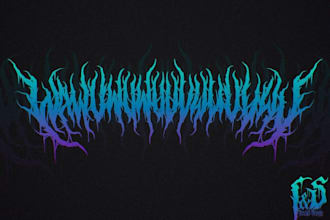 design your black, slamming, brutal, death metal band logo