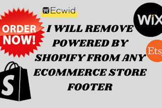 remove powered by shopify from your store footer ,add shopify chat bot  favicon