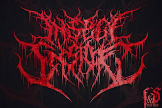 design a heavy metal logo