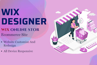 do wix website design and redesign or wix ecommerce website