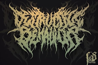 design a grind core metal logo