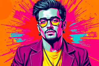 make a beautiful wpap pop art portrait