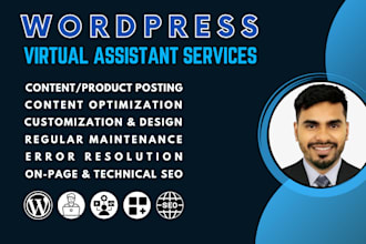 be a professional wordpress virtual assistant for website management and support