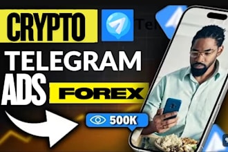 run telegram ads hit 900k traders via forex promotion crypto telegram promotion
