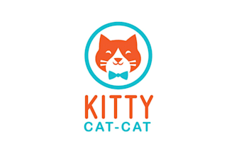 design simple playful cats for cat lovers logo