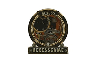 design steampunk video game logo
